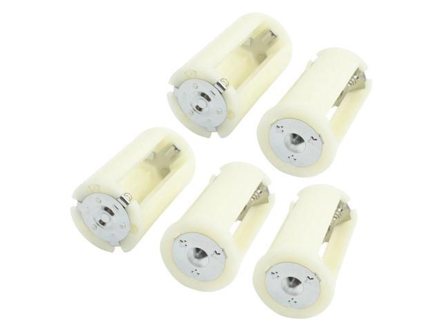 5 Pcs Parallel Connection 3x 1.5V AA Battery Holder Case Box White