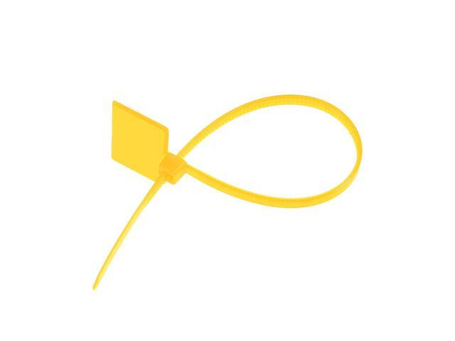 Cable Zip Ties 6 Inch Label Tag Mark Self-Locking Nylon Wire Strap Yellow 80pcs