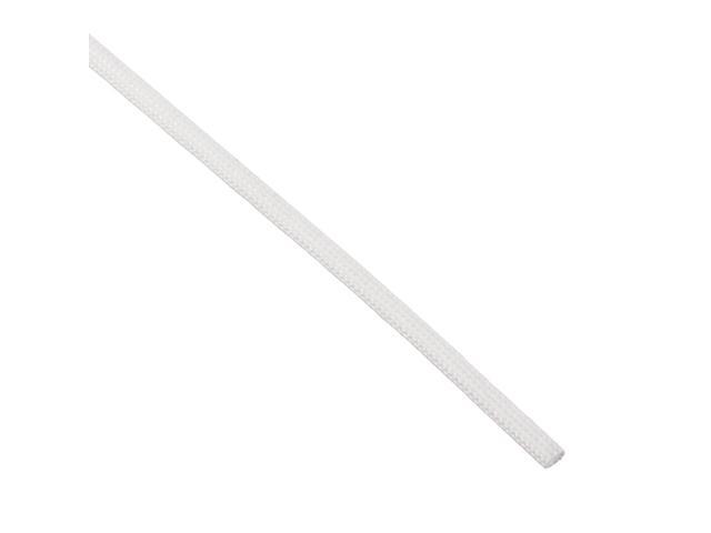 Insulation Braid Sleeve, 29.5Ft-1.5mm Silicone Fiberglass Sleeve White