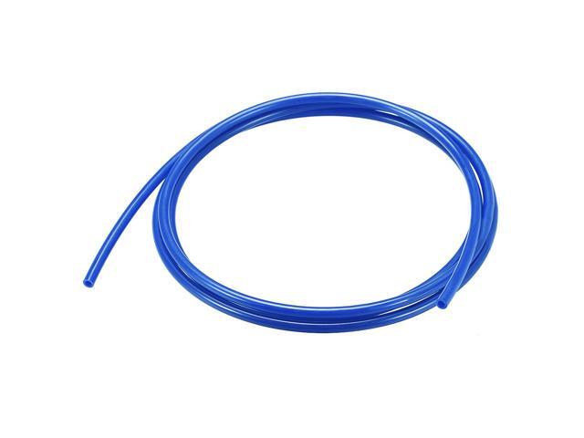 Nylon Line Hose Tube, 4mm(0.15') ID x 6mm(0.23') OD 2m PA12 Nylon Tube for Air Line Brake Fluid Transfer Blue