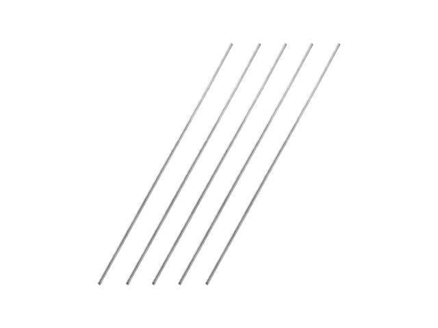 1.5mm x 200mm 304 Stainless Steel Solid Round Rod for DIY Craft - 5pcs