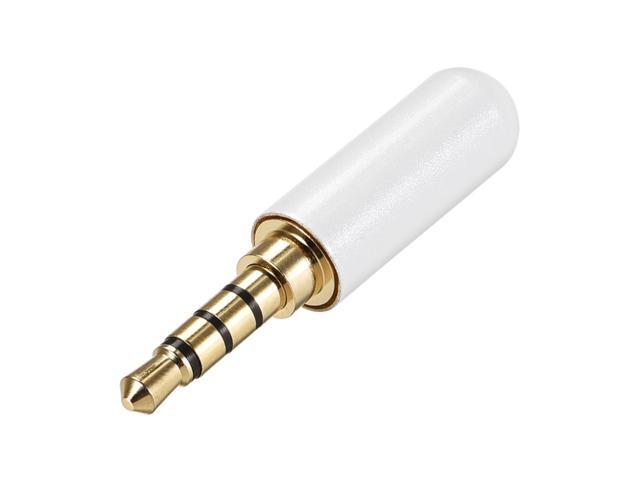 Headphone Plug Jack Stereo 3.5mm Male Audio Cable Repair DIY Earphone Headset Soldering Replacement Tool Copper White