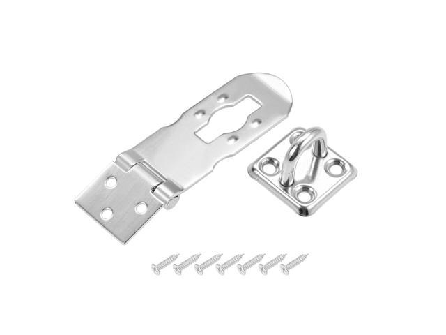 Padlock Hasp Door Clasp Hasp Latch Security Safety Bolt Lock Latches 3-inch Stainless Steel 3pcs