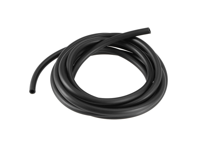 Fuel Line Hose Oil Tube, 4mm(5/32') ID x 7mm(9/32') OD 8.2Ft/2.5M Rubber Water Hose Engine Pipe Tubing Black