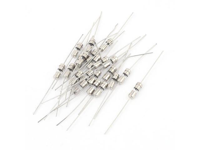 20pcs AC 250V 2A 4x11mm Fast-blow Acting Axial Glass Fuse Tube