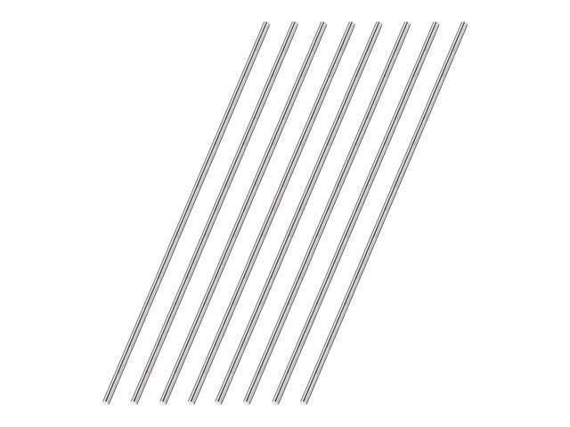 5mm x 450mm 304 Stainless Steel Solid Round Rod for DIY Craft - 8pcs
