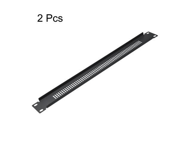1U Blank Rack Mount Panel Spacer 2pcs with Venting for 19-Inch Server Network Rack Enclosure or Cabinet