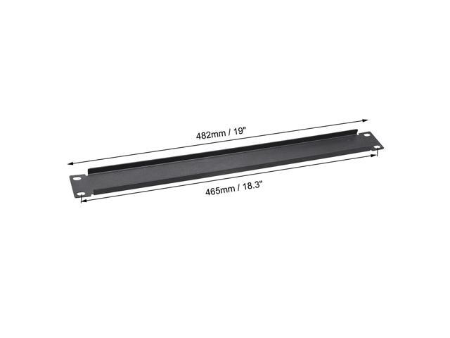 1U Blank Rack Panel - Metal Rack Mount Filler Panel for 19-Inch Server Rack Enclosure or Cabinet - Black