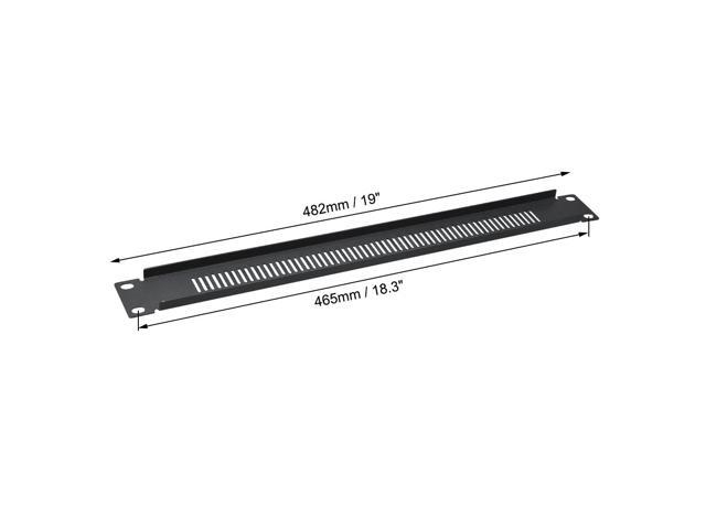 1U Blank Rack Mount Panel Spacer 2pcs with Venting for 19-Inch Server Network Rack Enclosure or Cabinet