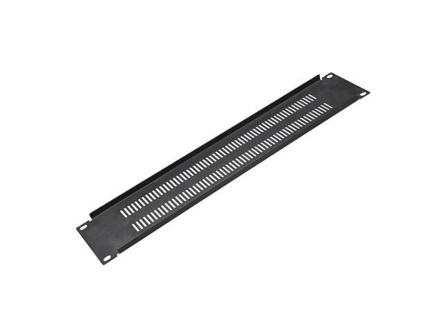 2U Blank Rack Mount Panel Spacer with Venting for 19-Inch Server Network Rack Enclosure or Cabinet