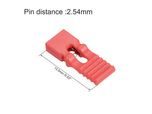 1Set 2.54mm Pin Header Jumper Cap Lengthened Short Circuit Connection Cap Mini Micro Jumper Bridge Plug Red Yellow Green