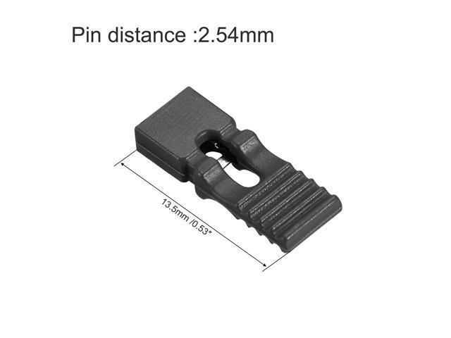 30pcs 2.54mm Pin Header Jumper Cap Lengthened Short Circuit Connection Cap Mini Micro Jumper Bridge Plug Black