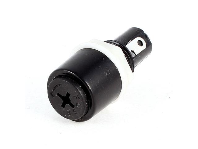 Panel Mount Crosshead Screw Cap Lock Fuse Holder 250V 10A 5mmx20mm