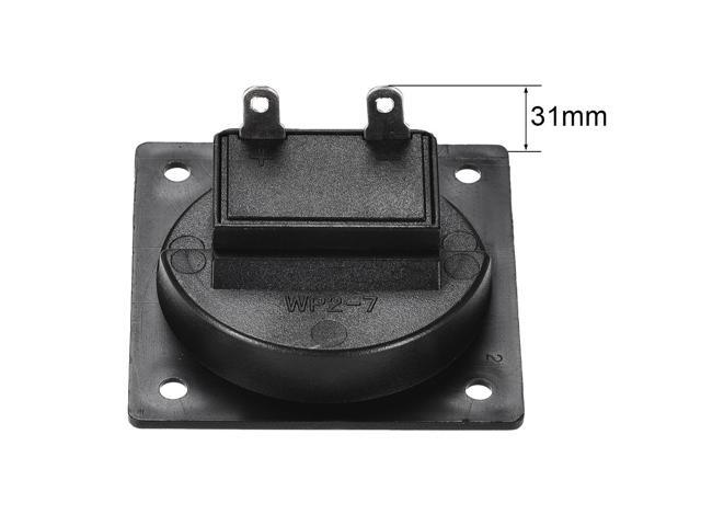 2 Ways Spring Speaker Terminal Clip Push Release Connector Audio Cable Terminals Strip Block Black Red WP2-7 2Pcs