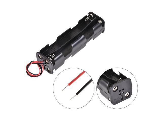 Battery Case Storage Box 8 Slots x 1.5V 2-Wire for 8 x AA Battery 3 Pcs