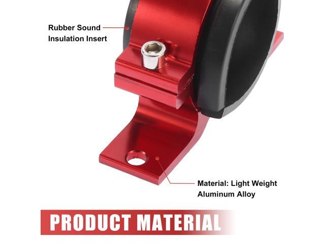 43mm Inner Diameter Car Fuel Pump Clamp Mounting Bracket Aluminum Alloy Red
