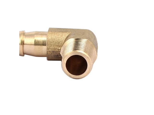 1/8BSP Male Thread 8mm Hose Barbed Fitting Right Angle Elbow Connector 2pcs