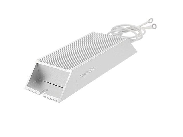 Unique Bargains 200W 30 ohm Silver Tone Aluminum Housed Wire Wound Resistor
