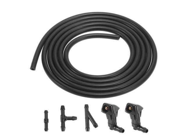 Front Windshield Washer Nozzles Kit with 2 Meters Hose and 3 Connectors 76810-SDA-A11 for Honda Civic 2006-2011