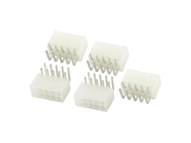 Beige Module PSU 10 Pin Plug Terminal ATX Connector Adapter 5 Pcs