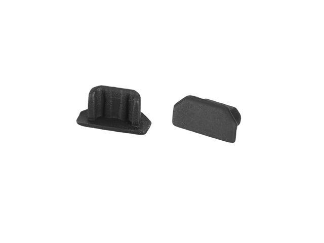 Silicone Micro USB Anti-Dust Stopper Cap Cover Black 20pcs