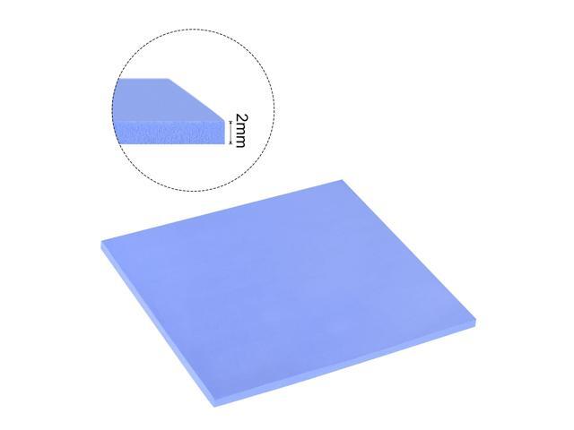 Soft Silicone Thermal Conductive Pads 100mmx100mmx2mm Heatsink for CPU Cool Blue