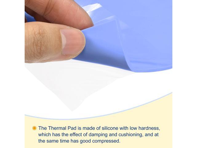 Soft Silicone Thermal Conductive Pads 100mmx100mmx2mm Heatsink for CPU Cool Blue