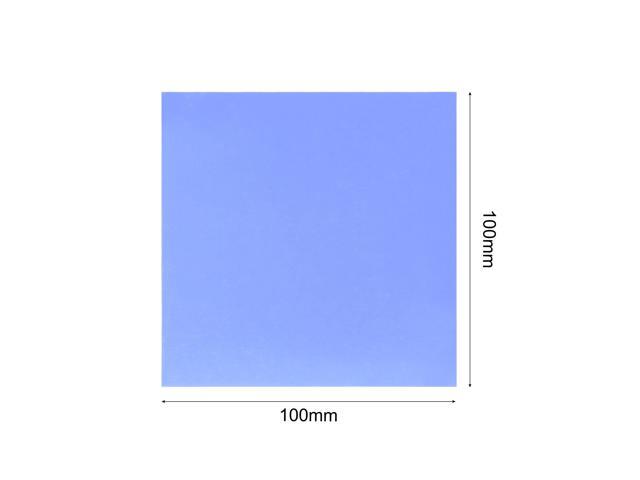 Soft Silicone Thermal Conductive Pads 100mmx100mmx2mm Heatsink for CPU Cool Blue