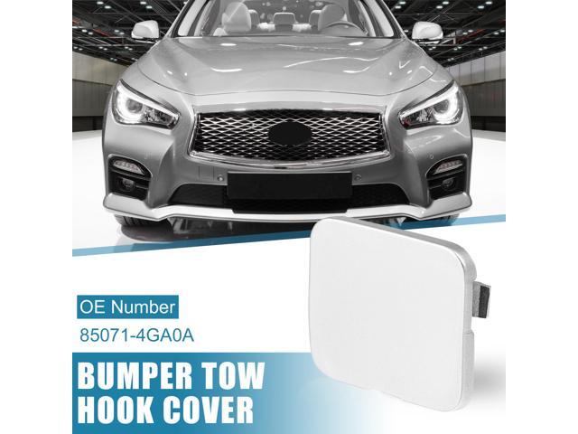 Car Rear Bumper Tow Hook Cover 85071-4GA0A for Infiniti Q50 2014-2018 Tow Hook Eye Lid Cover Trailer Cap