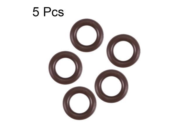 Fluorine Rubber O-Rings 15mm OD 9mm ID 3mm Width, Metric FKM Sealing Gasket, Pack of 5
