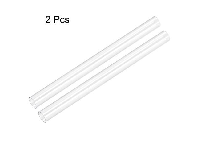 PC Rigid Round Clear Tubing, 17mm (0.67 Inch) ID x 20mm (0.79 Inch) OD, 0.5M/1.64Ft Length Plastic Tube 2pcs