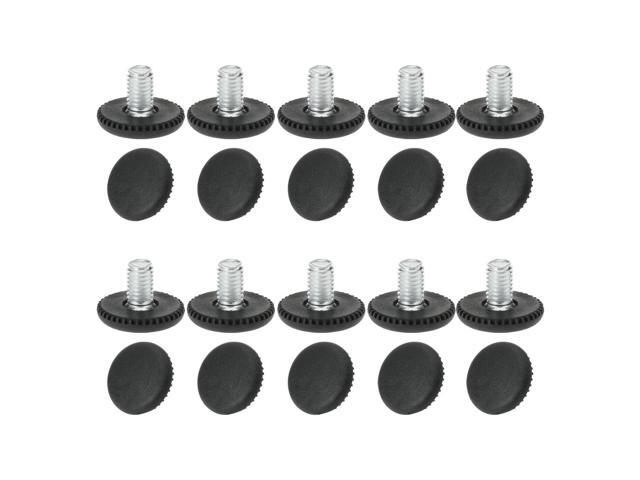 M8 x 10 x 25mm Leveling Feet Adjustable Leveler Floor Protector for House Furniture Chair Table Desk Leg 20pcs