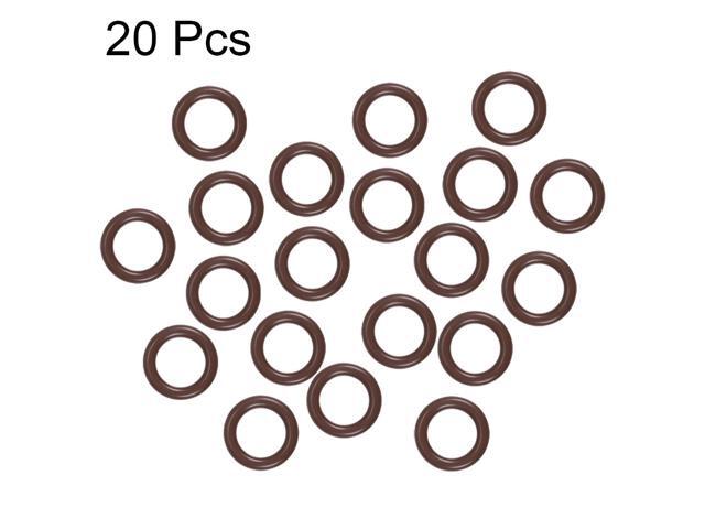 Fluorine Rubber O-Rings 18mm OD 12mm ID 3mm Width, Metric FKM Sealing Gasket, Pack of 20