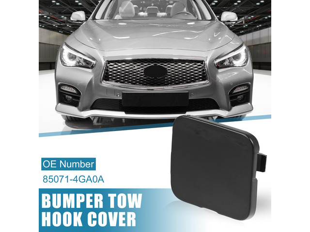 Car Rear Bumper Tow Hook Cover 85071-4GA0A for Infiniti Q50 2014-2018 Tow Hook Eye Lid Cover Trailer Cap