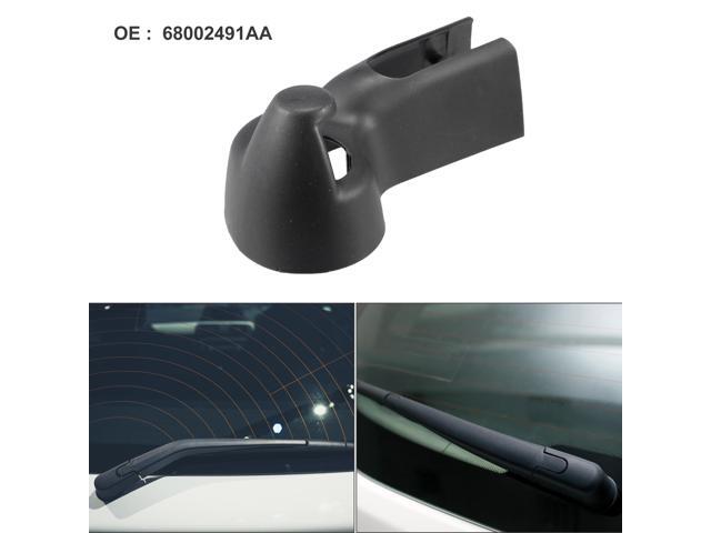 Rear Windshield Wiper Arm Nut Cover Cap Fit for Jeep Wrangler - Pack of 1 Black