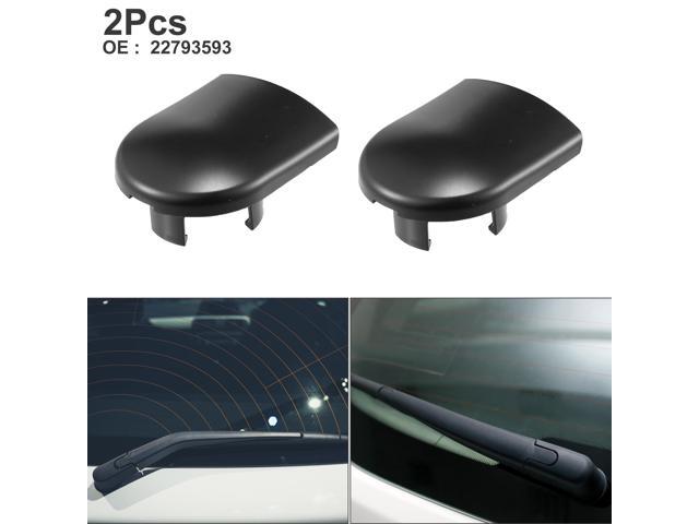 Rear Windshield Wiper Arm Nut Cover Cap Fit for Buick for Cadillac - Pack of 2 Black