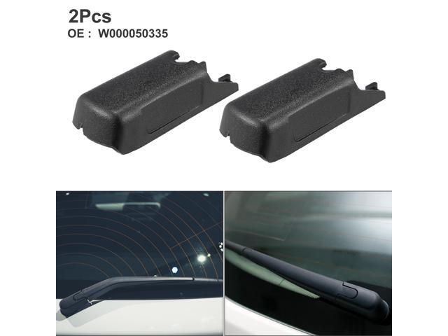 Rear Windshield Wiper Arm Nut Cover Cap Fit for Mercedes Benz C Class W205 - Pack of 2 Black