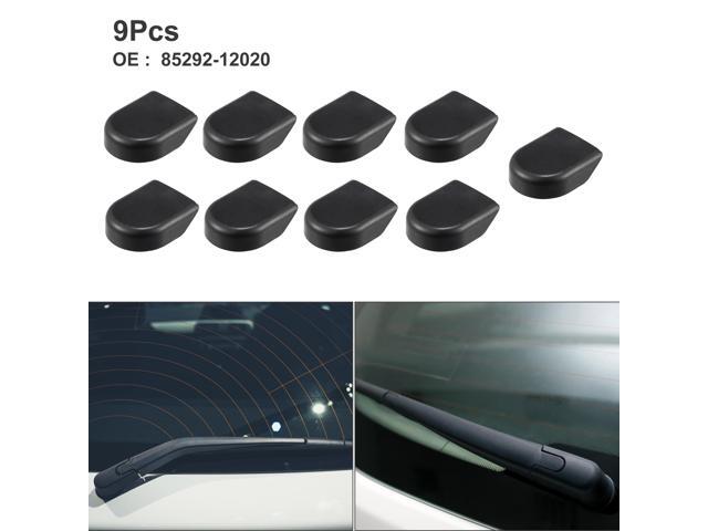 Rear Windshield Wiper Arm Nut Cover Cap Fit for Toyota Rav4 Tacoma - Pack of 9 Black