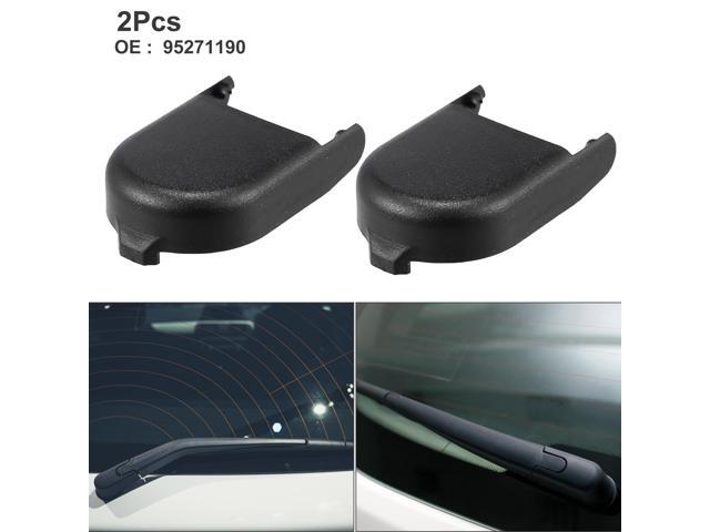 Rear Windshield Wiper Arm Nut Cover Cap Fit for Buick for Chevrolet - Pack of 2 Black