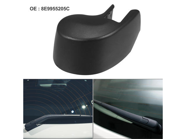Rear Windshield Wiper Arm Nut Cover Cap Fit for Audi A3 - Pack of 1 Black