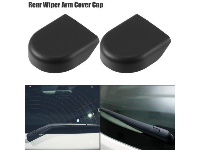 Rear Windshield Wiper Arm Nut Cover Cap Fit for Toyota RAV4 Corolla - Pack of 2 Black