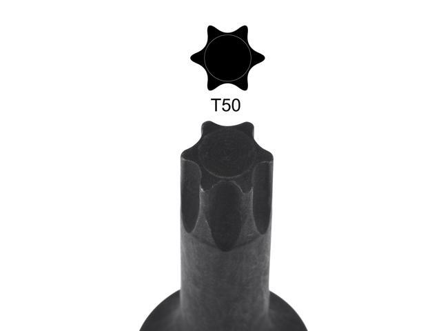 T50 Impact Torx Bit Socket, 3/8' Square Drive 60mm Length CR-MO Metric Sizes