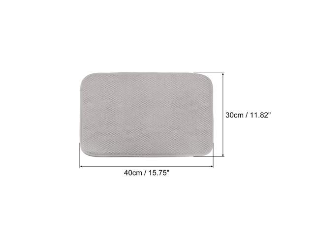Microfiber Dish Drying Mat, 15.75' x 11.82' Dishes Drainer Mats Kitchen Counter Mats Dish Drying Pad for Countertop, Fast Drying-Grey