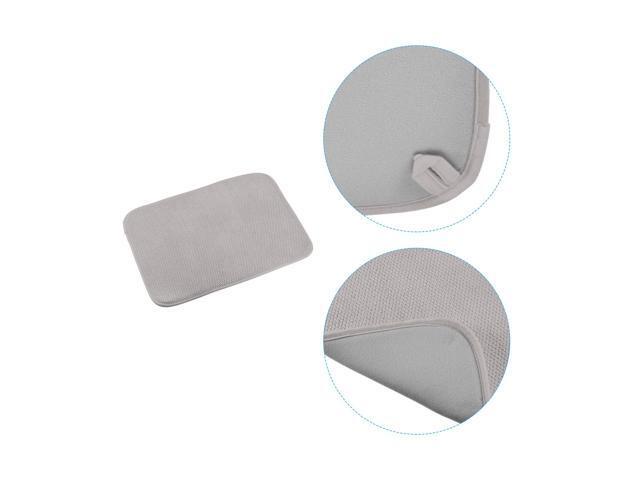 Microfiber Dish Drying Mat, 15.75' x 11.82' Dishes Drainer Mats Kitchen Counter Mats Dish Drying Pad for Countertop, Fast Drying-Grey