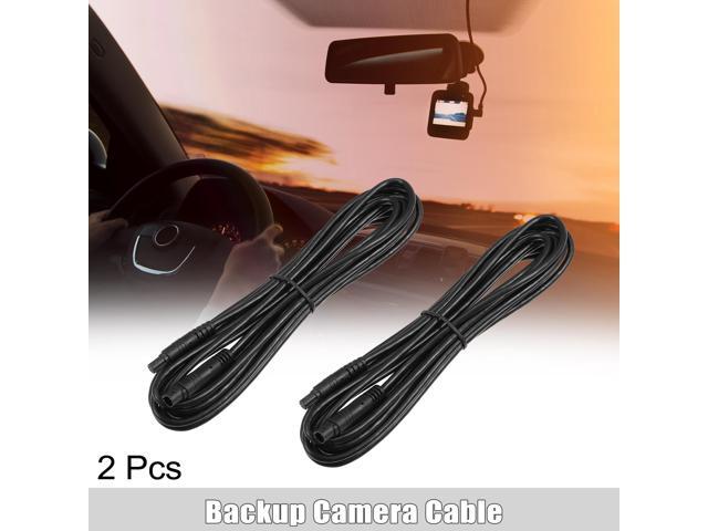 2 Pcs 5 Pin 13.12ft 400cm Backup Camera Extension Cable Dash Camera Cord Wires Car Rear View Camera