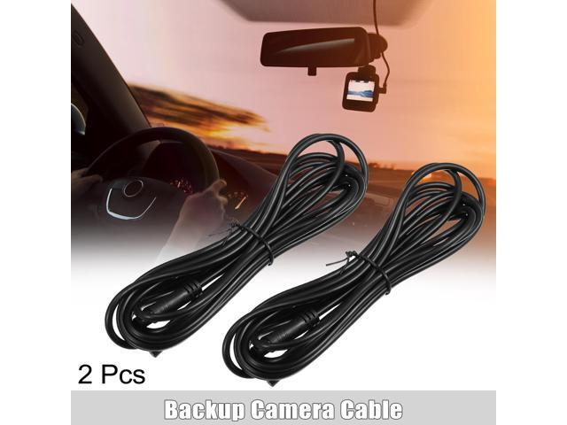 2 Pcs 6 Pin 9.84ft 300cm Backup Camera Extension Cable Dash Camera Cord Wires Car Rear View Camera