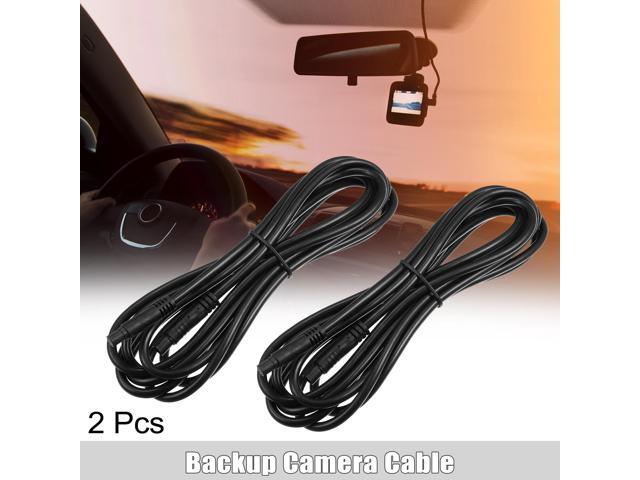 2 Pcs 8 Pin 9.84ft 300cm Backup Camera Extension Cable Dash Camera Cord Wires Car Rear View Camera