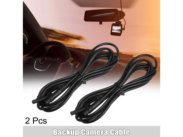 2 Pcs 6 Pin 6.56ft 200cm Backup Camera Extension Cable Dash Camera Cord Wires Car Rear View Camera