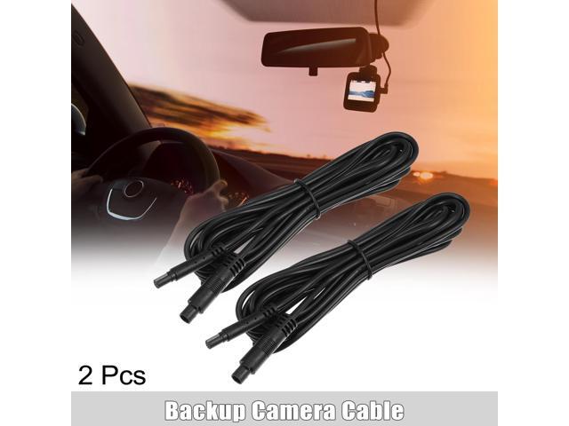 2 Pcs 4 Pin 9.84ft 300cm Backup Camera Extension Cable Dash Camera Cord Wires Car Rear View Camera