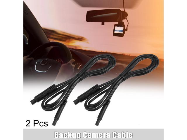 2 Pcs 4 Pin 3.28ft 100cm Backup Camera Extension Cable Dash Camera Cord Wires Car Rear View Camera